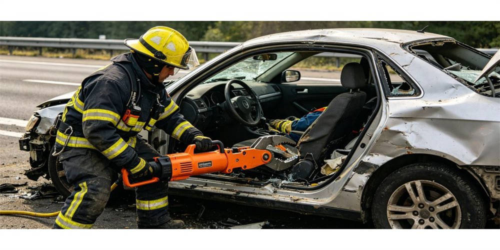 Industrial accident rescue scene for breaching lifting rescue tools procurement and institutional supply planning