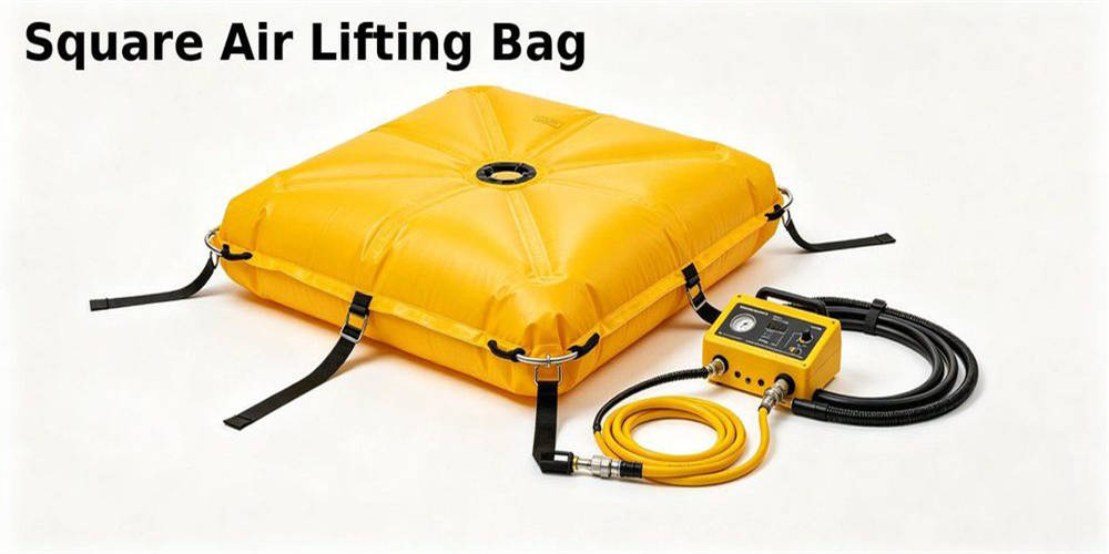 Square air lifting bag set, heavy‑duty pneumatic lifting rescue equipment for disaster rescue lifting operation