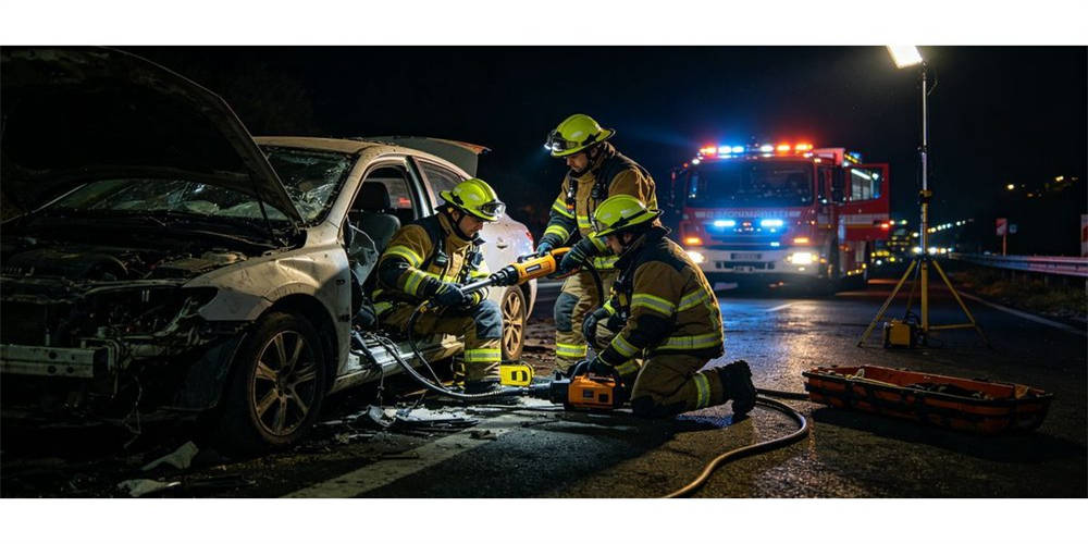 Hazmat rescue team conducts decontamination operation at chemical leakage accident site Hazmat rescue team conducts decontamination operation at chemical leakage accident site