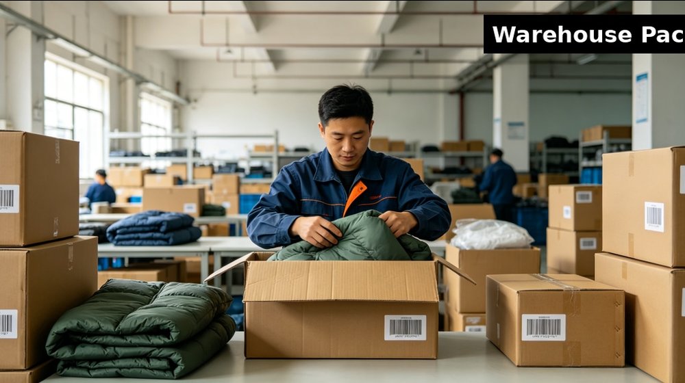Field training supply image showing warehouse packing sleeping bags cartons for government training camps, duty rotations and bulk procurement Field training supply image showing 36 olive green wool blanket white background for government training camps, duty rotations and bulk procurement planning