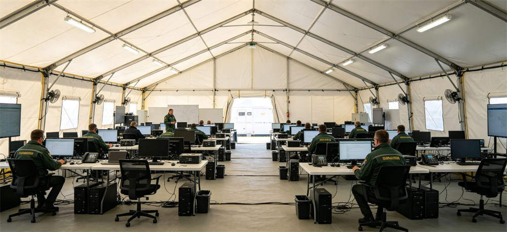 Command center emergency shelter tent interior Command center emergency shelter tent interior