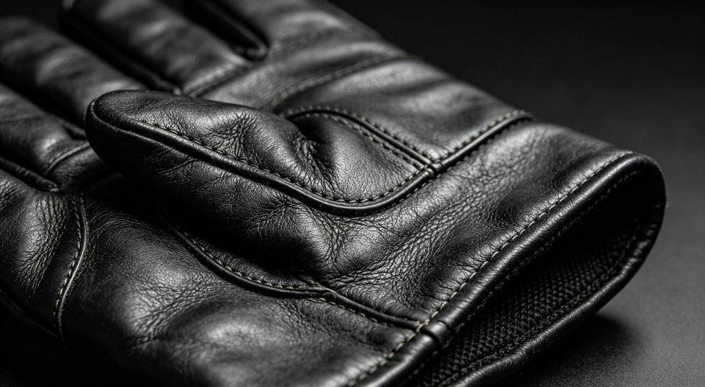 Firefighting glove leather texture detail for wholesale hand and foot protection selection and procurement review