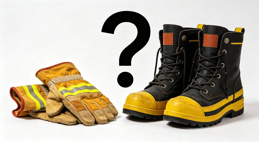 Faq firefighter gloves boots questions showing visible product details for bulk protective equipment evaluation