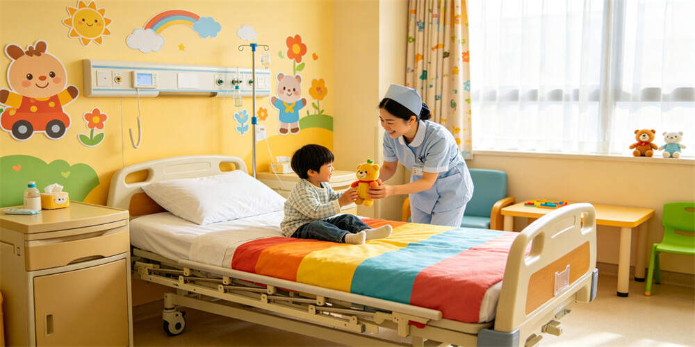hospital waterproof mattress application pediatric ward nurse child YRF textile China manufacturer wholesa