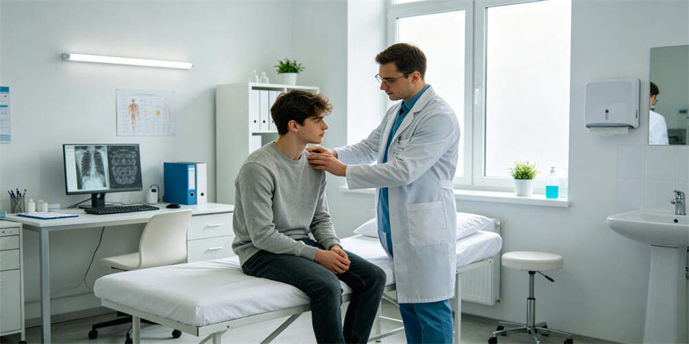 hospital waterproof mattress application clinic doctor examining patient YRF textile China manufactu
