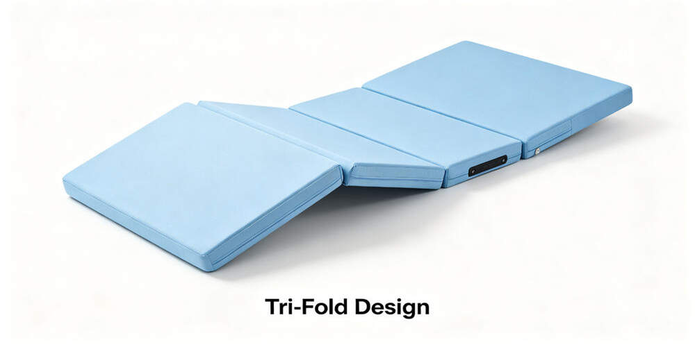 hospital waterproof mattress feature tri fold design YRF textile China manufacturer wholesale medica