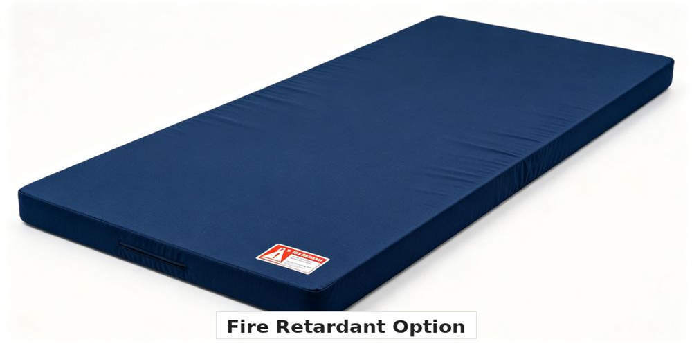 military foldable mattress feature fire retardant option navy blue YRF textile China manufacturer