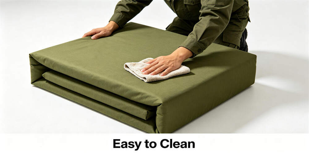 military foldable mattress feature easy to clean wiping YRF textile China manufacturer wholesale