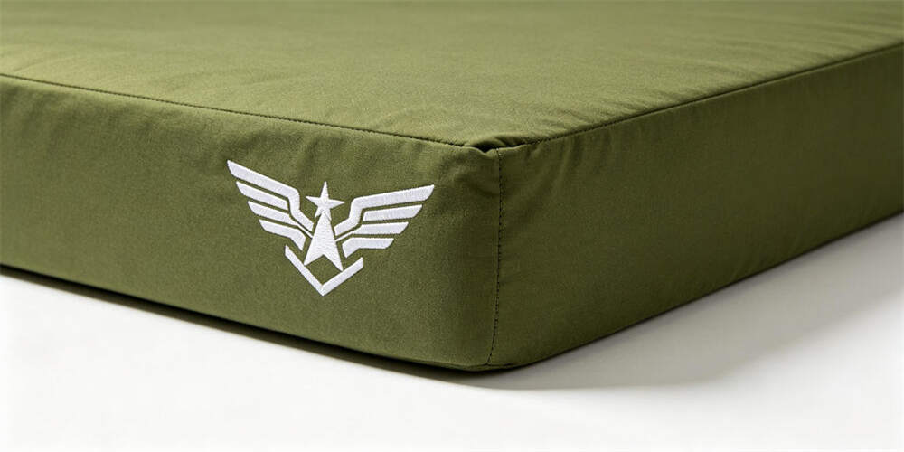 military foldable mattress customization logo embroidery YRF textile China manufacturer wholesale