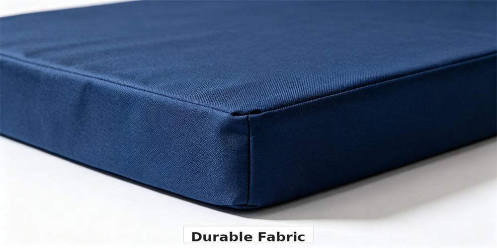 school dormitory thin mattress fabric detail navy blue polyester texture YRF textile China manufact