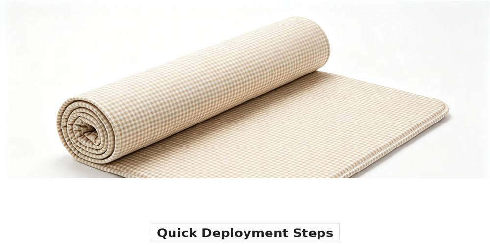 emergency relief compressed mattress feature quick deployment steps YRF textile Chinaina manufacturerrer wholes