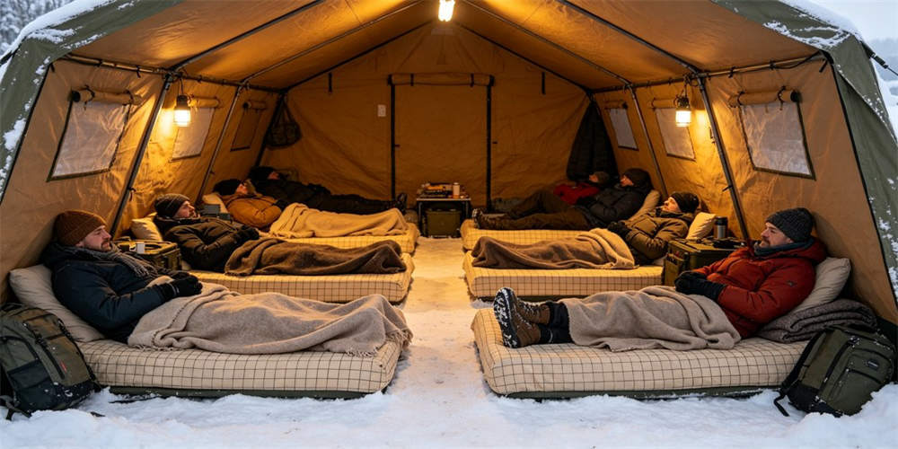 emergency relief compressed mattress application winter emergency shelter cold YRF textile Chinaina manufacturerrer