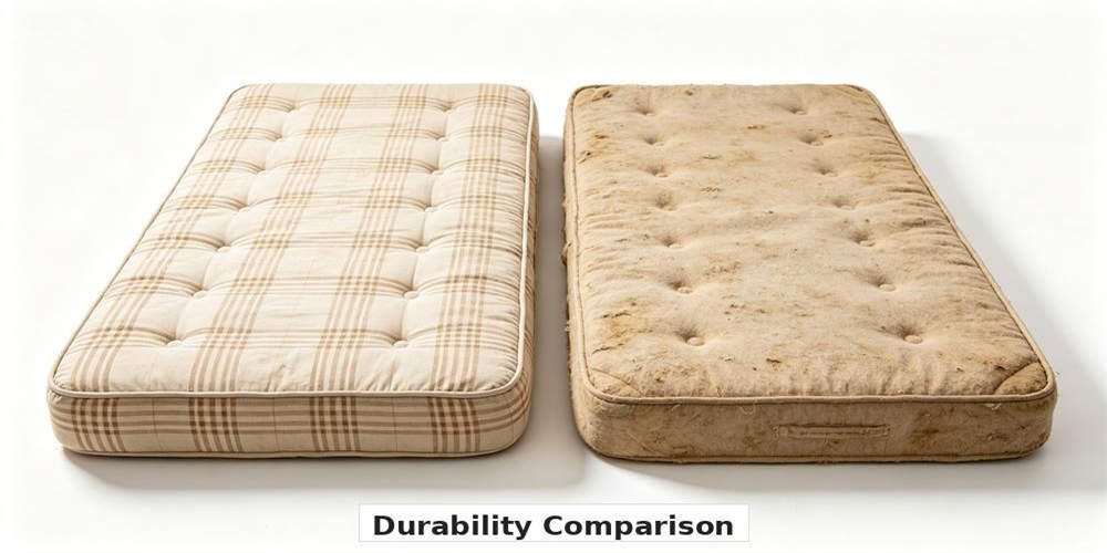 refugee camp budget mattress comparison durability comparison YRF textile China manufacturer wholesale