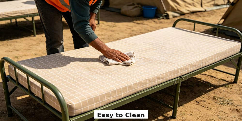 refugee camp budget mattress feature easy to clean YRF textile China manufacturer wholesale bulk