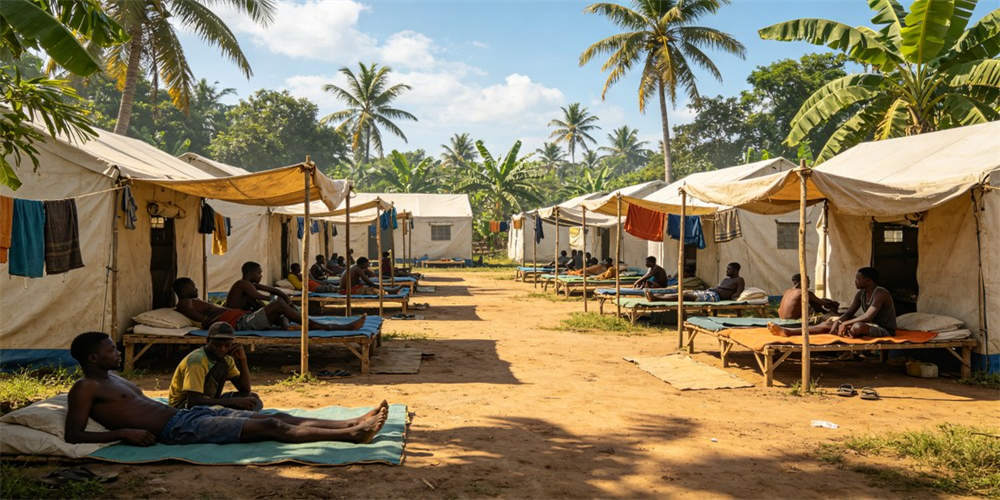 refugee camp budget mattress application tropical refugee camp YRF textile China manufacturer wholesales