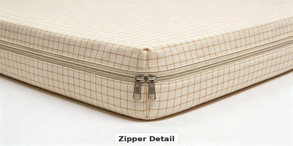 refugee camp budget mattress detail zipper detail YRF textile China manufacturer wholesalele bulk