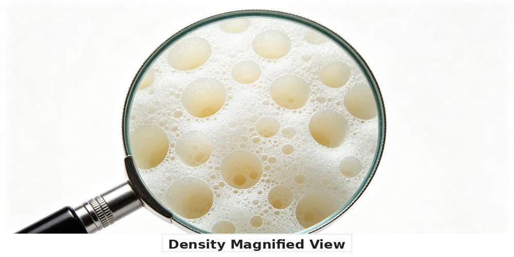high density foam mattress comparison density magnified view YRF textile China manufacturer wholesale