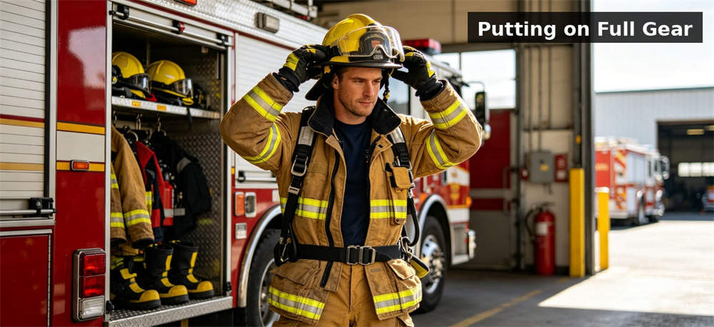 Firefighter clothing warehouse storage for institutional procurement, inspection and supply planning