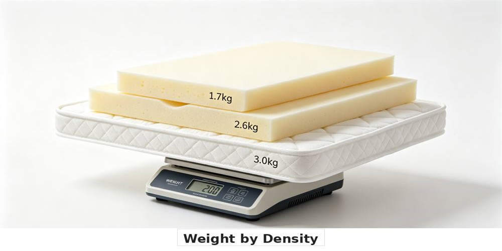 high density foam mattress comparison weight by density YRF textile China manufacturer wholesale bulk