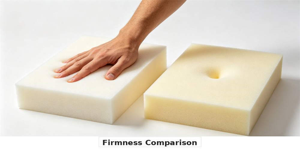 high density foam mattress comparison firmness comparison YRF textile China manufacturer wholesale bulk