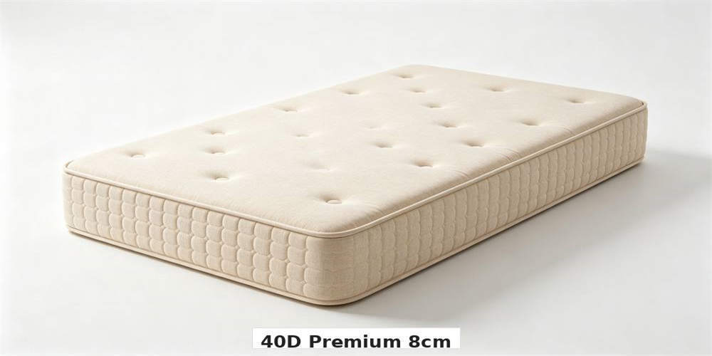 high density foam mattress product 40d premium 8cm YRF textile China manufacturer wholesale bulk