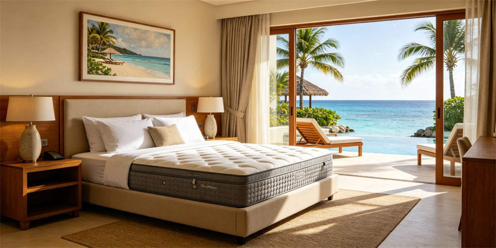 high density foam mattress application resort hotel YRF textile China manufacturer wholesale bulk