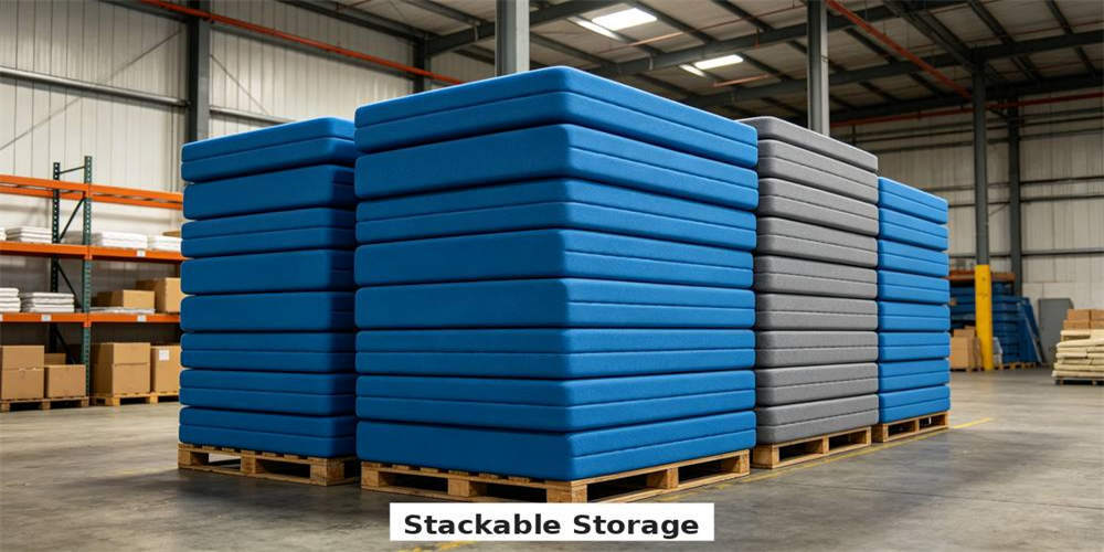 high density foam mattress feature stackable storage YRF textile China manufacturer wholesale bulk