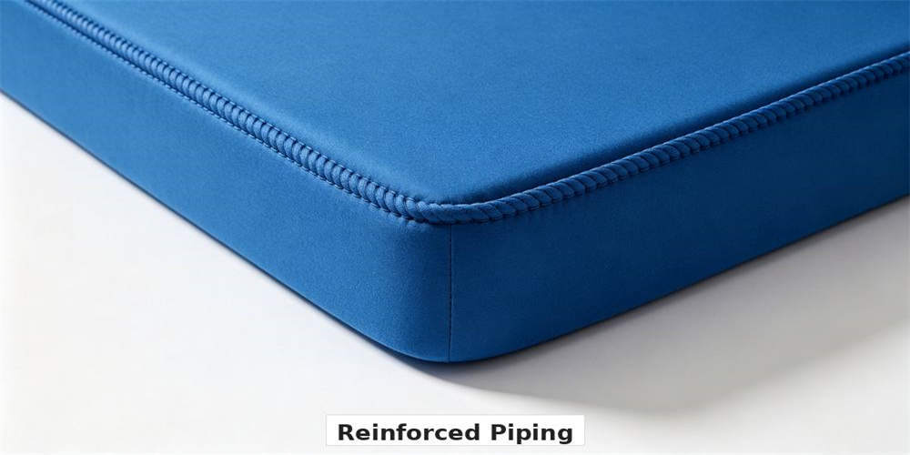 high density foam mattress detail reinforced piping YRF textile China manufacturer wholesale bulk 