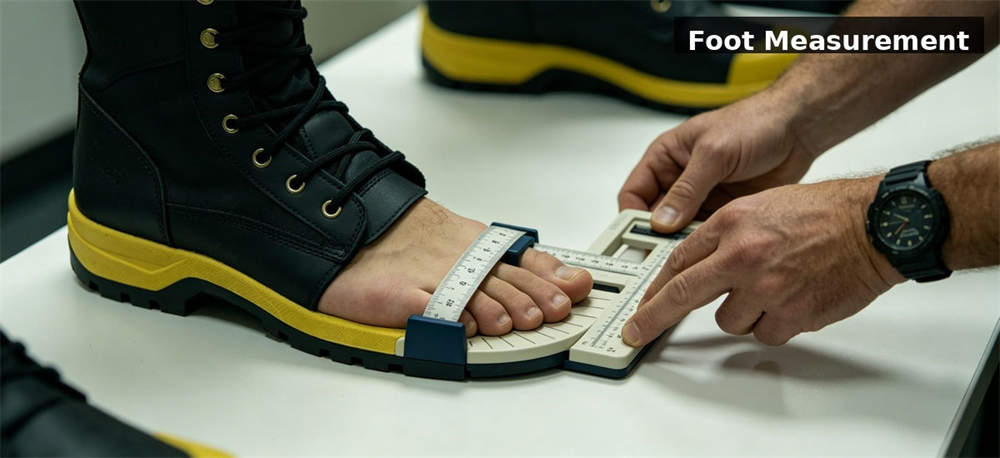 Boot sizing measuring tools for institutional procurement, inspection and supply planning