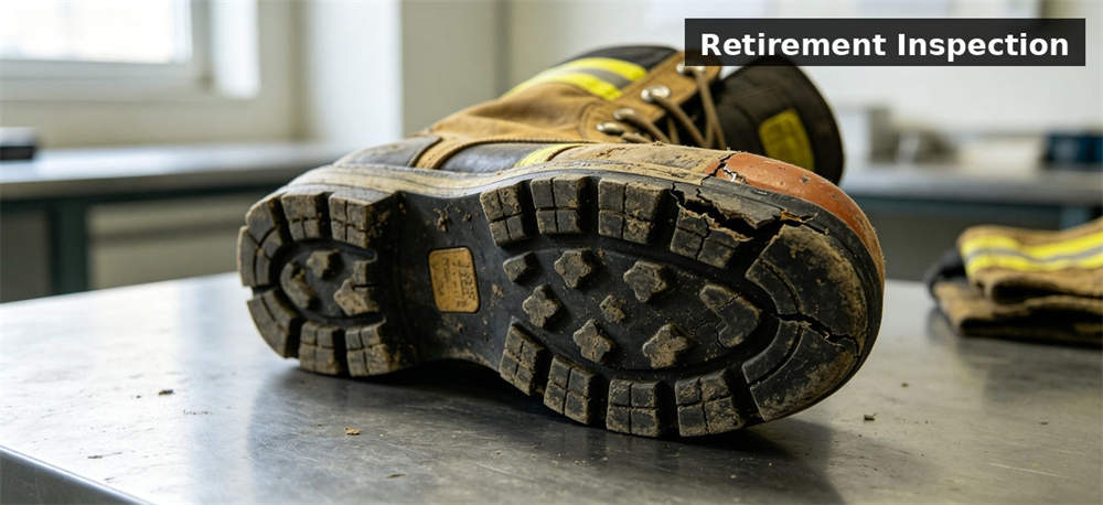 Wildland leather boots brown white bg for institutional procurement, inspection and supply planning