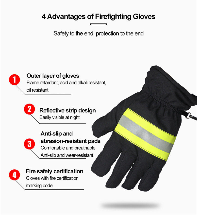 UN Issued Rescue Firefighting Gloves