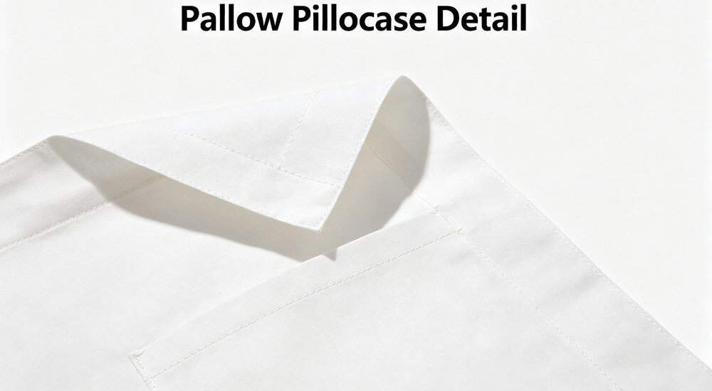 Pillowcase envelope closure detail for secure fit in institutional use