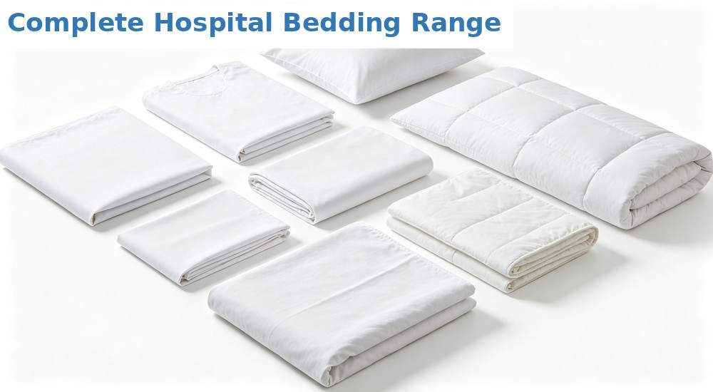 Hospital medical bedding complete product set for bulk order