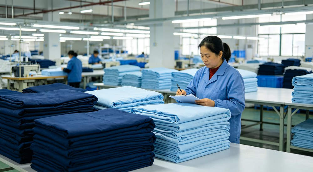 Factory production line manufacturing hospital medical bedding in China Factory production line manufacturing hospital medical bedding in China