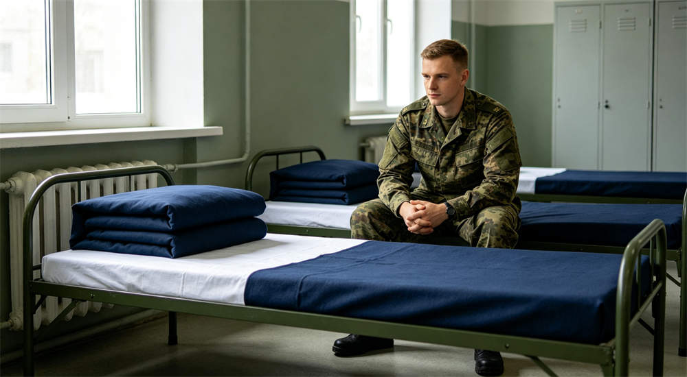 Fabric weight and thickness comparison for military police bedding selection