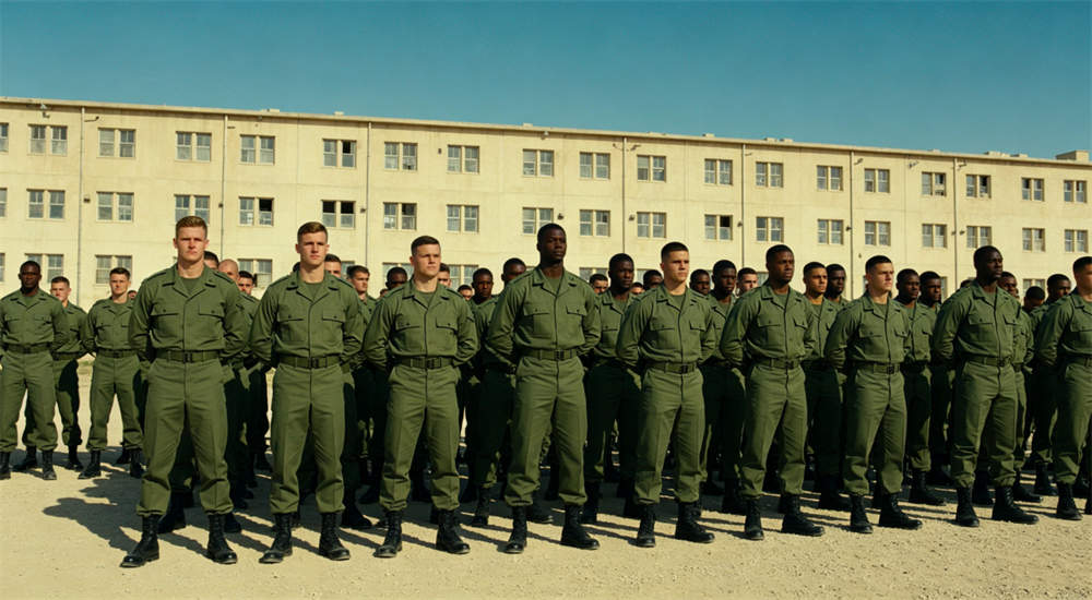Military police bedding in military barracks dormitory setting