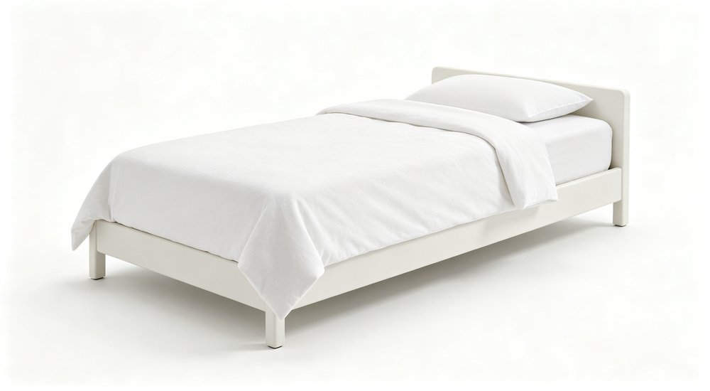 Nursing Home Bedding - Singlebed White Side, bedding fitted on standard single bed Nursing Home Bedding - Singlebed White Side, bedding fitted on standard single bed