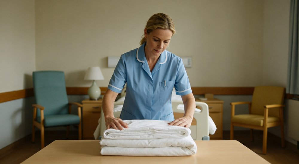 Nursing Home Bedding - Infection Control White Inside, bedding with enhanced hygiene features Nursing Home Bedding - Infection Control White Inside, bedding with enhanced hygiene features