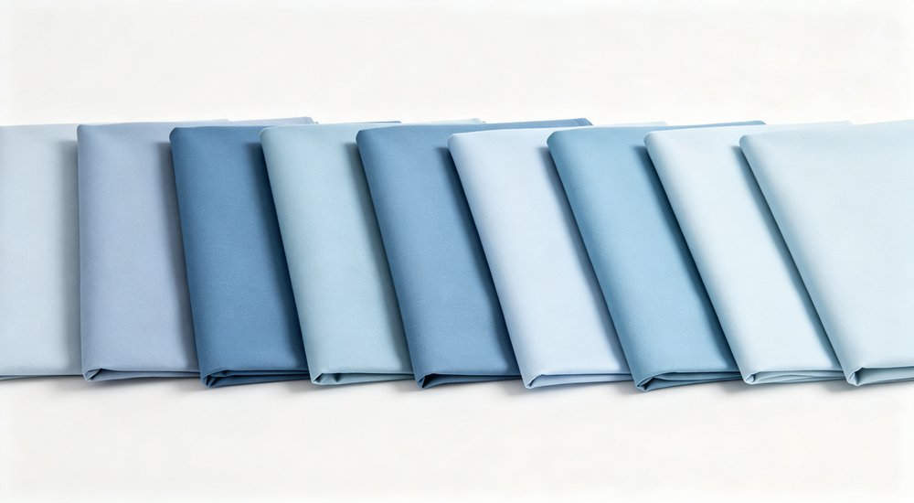 Nursing Home Bedding - Color Consistency Lightblue Whitebg, uniform pigment across batches Nursing Home Bedding - Color Consistency Lightblue Whitebg, uniform pigment across batches