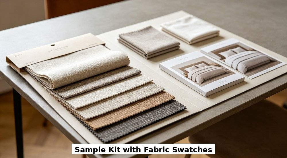Nursing Home Bedding - Sample Kit Multicolor Top, varied bedding material reference set Nursing Home Bedding - Sample Kit Multicolor Top, varied bedding material reference set