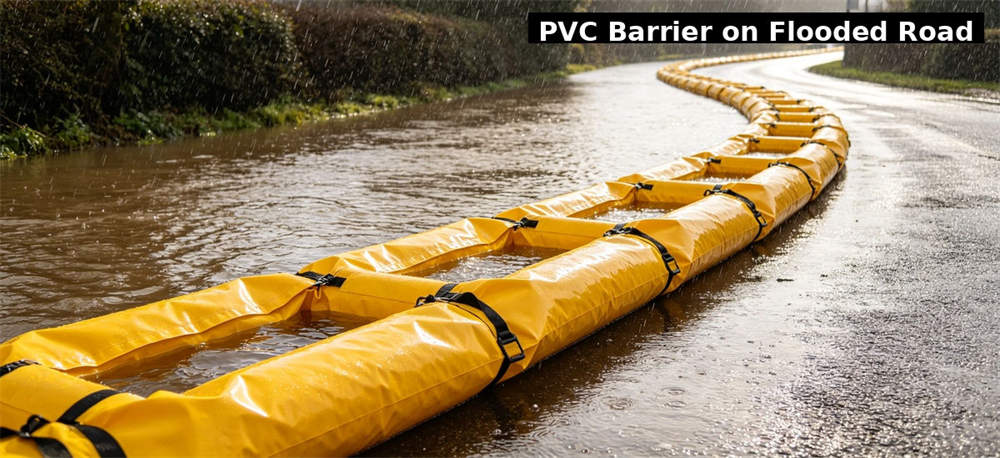 Pvc barrier flooded road for institutional procurement, inspection and supply planning