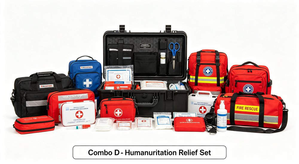 Eye-level school classroom first aid kit scene with teacher accessing wall mounted medical supplies for student health and safety in educational institution environment