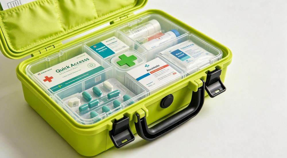 General first aid kit with inspection tag, OSHA compliance documentation, workplace safety kit with maintenance records for regulatory requirements for professional emergency response teams and workplace safety programs General first aid kit with inspection tag, OSHA compliance documentation, workplace safety kit with maintenance records for regulatory requirements for professional emergency response teams and workplace safety programs