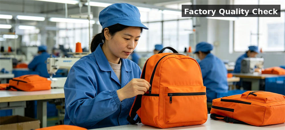 Backpack factory quality check for institutional procurement, inspection and supply planning