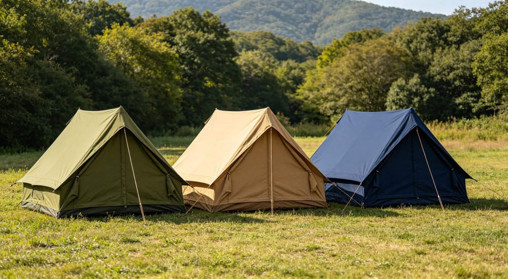 Well organized refugee camp with rows of emergency shelter tents providing dignified long term accommodation for displaced persons under international humanitarian protection standards
