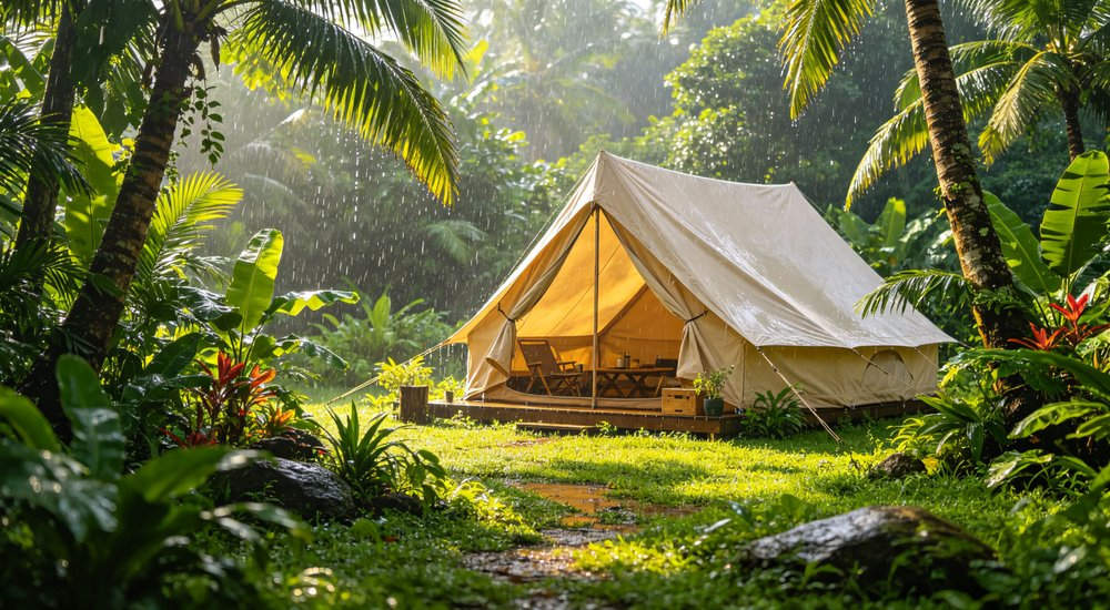 Emergency response tent captured during active deployment showing professional grade construction wind resistant frame and waterproof covering designed for long term use in challenging field conditions