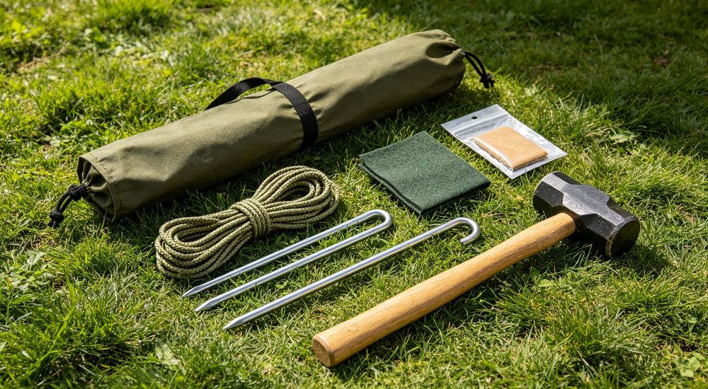Emergency response tent captured during active deployment showing professional grade construction wind resistant frame and waterproof covering designed for long term use in challenging field conditions