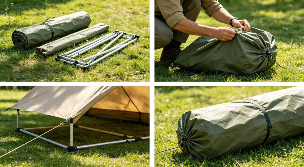 Emergency response tent captured during active deployment showing professional grade construction wind resistant frame and waterproof covering designed for long term use in challenging field conditions