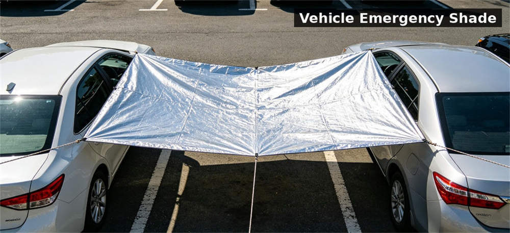Sunshade aluminum foil between vehicles for institutional procurement, inspection and supply planning