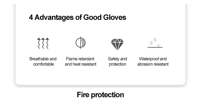 Refugee Aid Protective Firefighting Gloves
